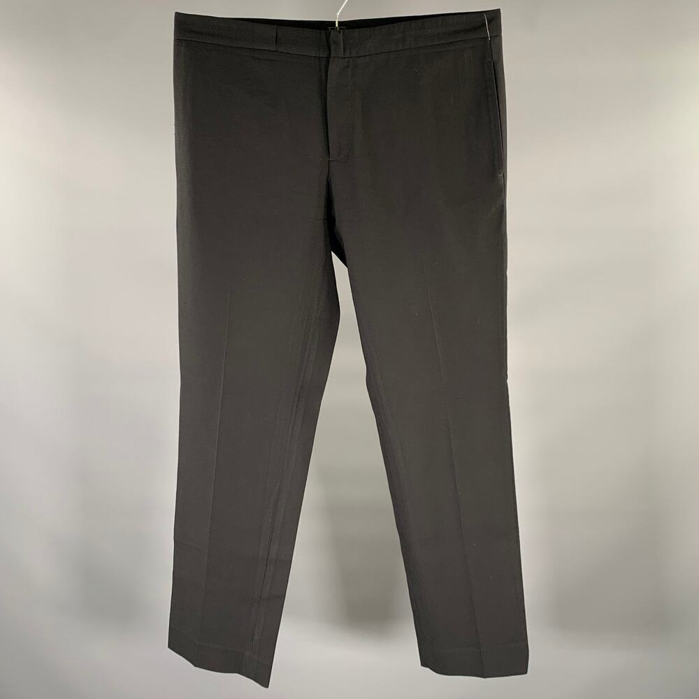 MAISON MARGIELA Size 34 Black Wool Slim Straight Dress Pants
